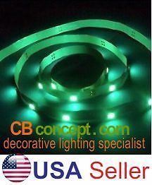 SMD 5050 Flexible LED Strip 5M 16ft Waterproof Green