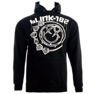 Blink 182 Hoodies Black Stamp Jumper Band Pullover Sweater Mens Punk Top