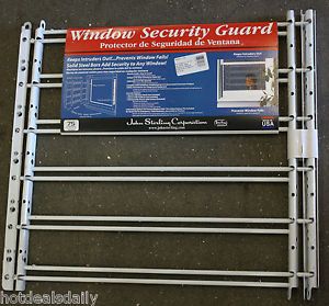 Window Security Guard Heavy Duty Expandable Steel Bar Grate Home Office Security