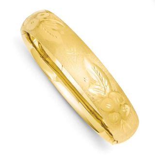 14k Gold Hinged Bangle Bracelet