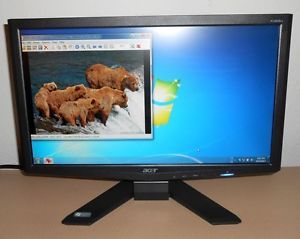 Acer x 183H X183H B Widescreen LCD Monitor 19" 18 5" with Power VGA Cords