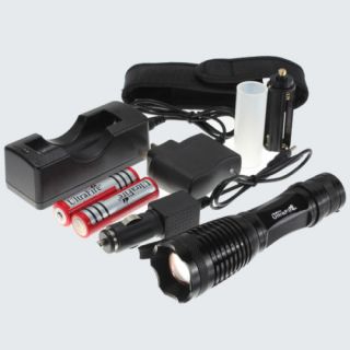 1800 Lumens Zoomable CREE XM L T6 LED AAA Flashlight Torch Lamp Light 18650 CH