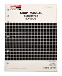 Honda EX1000 1000 Generator Service Repair Shop Manual