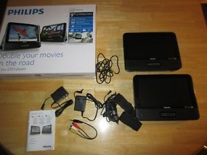 Philips PD9016 37 9" Car Dual Widescreen TFT LCD Dual Portable DVD Players