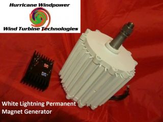 Wind Generator White Lightning Permanent Magnet Alternator Hurricane 1000