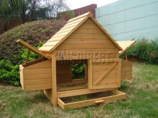 Chicken Coop Poultry House Hen Ark Two Nesting Box