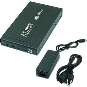 Durable 3 5 inch USB 3 0 SATA HDD Hard Disk Drive External Case Enclosure Black