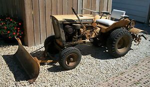 Allis Chalmers Big Ten Lawn and Garden Tractor with Tiller and Plow