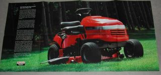 1996 Simplicity Regent Lawn Garden Tractor Poster and Brochure Catalog