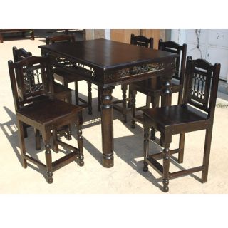 7 PC Pub Counter Height Wood Kitchen Dining Room Table Chair Set for 6