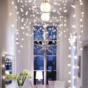IKEA String of Lights Snowflakes Decorative Lights Indoor Outdoor LED NIP