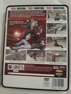 True Crime Streets of La PS2 Game Limited Edition Metal Tin Box Edition RARE