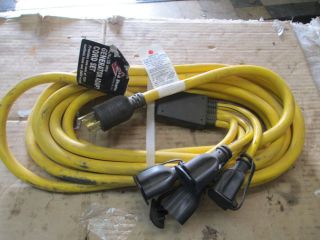 New Briggs Stratton 25ft 30Amp Generator Cable Adapter Cord Set