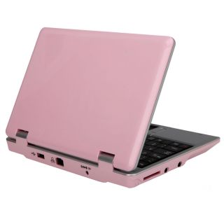 New 7" Via 8650 Mini Netbook Laptop Android 2 2 800MHz 256MB 4GB WiFi Pink