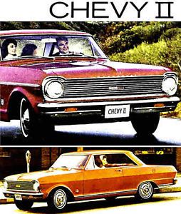 1965 Chevrolet Chevy II Brochure 2D 4D SW Nova SS Coupe