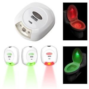 New LED Sensor Motion Activated Toilet Light Night Light Battery Operated
