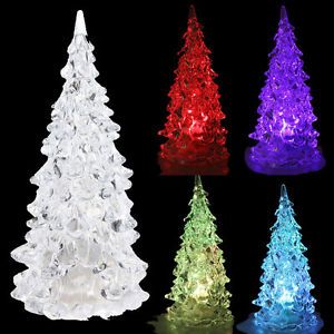 Icy Crystal Color Changing LED Christmas Tree Decoration Light Xmas Night Light