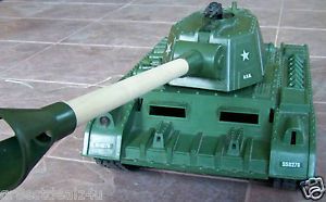 Vintage Deluxe Remote Control Tiger Joe Tank Over 3 Feet Long as Is for Parts
