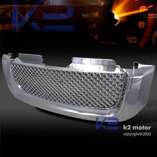 02 07 GMC Envoy Mesh Style ABS Hood Grill Chrome Honeycomb Grille
