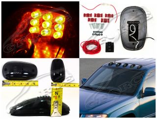 5X Smoked LED Cab Roof Running Marker Lights Truck SUV Off Road Set