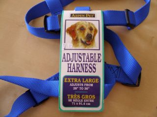 Dog Harness Adjustable Extra Large XL Blue
