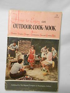 1951 Outdoor Fireplace Designs Construction Recipes Cook Nook Book Fire Pit