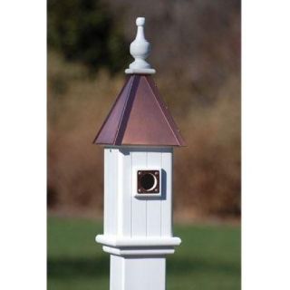 Fancy Home Products Blue Bird House Bright Copper 6" Decorative Birdhouse