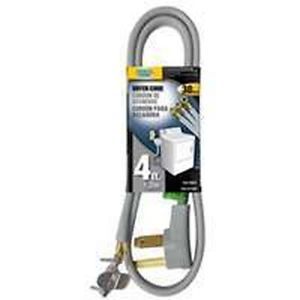New Power Zone 4535506 Dryer Cord 4 Foot Gray 10 3 SRDT 30 Amp 3 Prong Sale