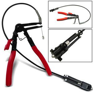 2ft Flexible Wire Long Reach Hose Clamp Pliers for Fuel Oil Water Hose Auto Tool