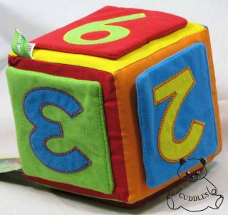Numbers Colors Shapes Activity Cube Sesame Street St Gund Plush Toy Counting MD