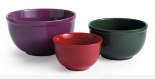 TYPHOON 39096 Red Vintage Red Mixing Bowls (Set of 3) 