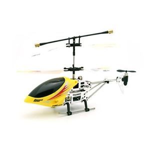 New 3D Metal Series 3 5 CH RC Gyroscope Remote Control Helicopter Yellow