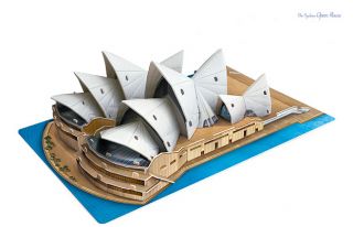 Paper 3D Puzzle Model Sydney Opera House in Australia