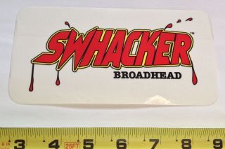 Swhacker Broadheads Clear Red Hunting Sticker Archery Broadhead Deer Game Decal