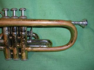 Vincent Bach Model 37 Stradivarius Trumpet Case Serial Number 73512 as Is