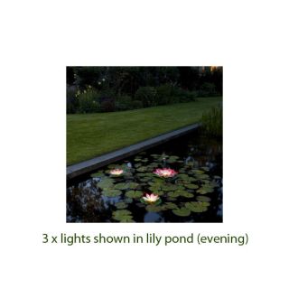 Floating Waterproof Water Lily Outdoor Solar Light LED Decorative Pond Ornament
