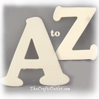 Wooden Letters Alphabet Set 1 4" Thick 4" Long About 3 1 4'' Wide Letter “A Z"