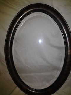 Antique Oval Convex Glass Large Picture Frame