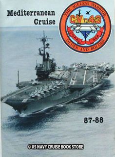 USS Coral Sea CV 43 Mediterranean Cruise Book 1987 1988