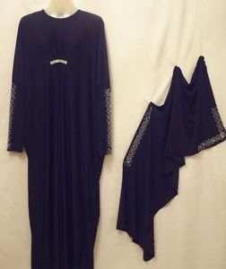 New Style Dubai Farsha Abaya Jilbab Dress Thob Kaftan Khaleeji Maxi Scarf