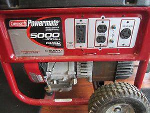 Coleman Powermate 5000 6250 Watt Portable Generator