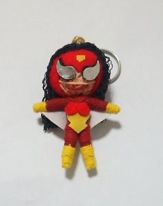 Handmade String Voodoo Doll Keychain Gift Cartoon Supershero