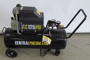 Central Pneumatic Air Compressor Portable Air Compressor 2 5HP 10 Gallon 125PSI