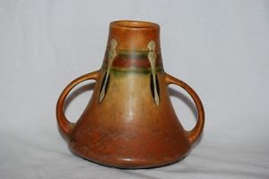 Vintage Antique 5" Roseville Monticello Indian Art Style Pottery Vase