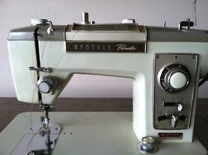 Vintage Brother Pacesetter Sewing Machine and Built in Cabinet ZU2 B685