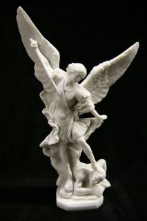 Saint St Michael Archangel Italian Statue Sculpture Vittoria Made in Italy