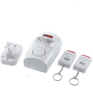 Wireless IR Infrared Motion Sensor Alarm Detector Security Safety System Remote