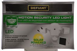 Defiant LED Solar Powered Motion Security Light Dual Head
