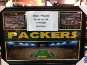 Frames for Green Bay Packers Stock Certificates - GiveAshare.com