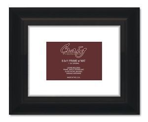 Craig Frames 8 5 x11 Picture Frame with White 5 x 7 Single Opening Mat